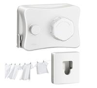 Tendedero retráctil para exteriores Tendedero de 167 pies Tendedero de interior resistente Tendedero de ropa exterior portátil montado en la pared para mujer H