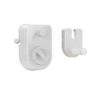 Tendedero retráctil para interiores, no flacidez, tendedero para lavandería, balcón sin taladro, alambre de acero invisible (blanco)