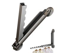 Tendedero retráctil - Soporte de pared de aluminio, percha de ropa estable, soporte de ropa resistente, diseño de almacenamiento plegable | Para balcón vestidor baño cocina interior exterior