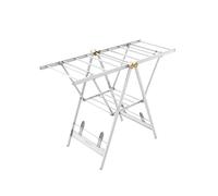 Tendedero telescópico de aluminio para uso en interiores y exteriores, versátil colgador de ropa de suelo a techo, ideal para balcones, resistente y ahorra espacio.