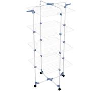 Tendedero Vertical Modular 4 Niveles 71×71×169 Cm Resistente Con Ruedas Portátil