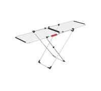 Vileda 157245 Doble Tendedero Extensible de Acero y Aluminio, Blanco, 61 x 19.5 x 130.5 cm