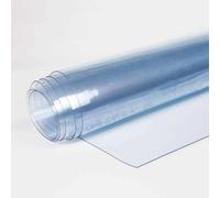 TENDEEVOLUTION Lona Transparente Impermeable Exterior, Corte Medio Metro Lineal, Diferentes grosores y Alturas, Plástico Impermeable Exterior Multiuso (Altura Parche 140cm, Espesor 0,65mm)