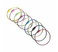 Tendencia de Moda Juvenil Anillo de Alambre Anillo de Llavero Anillo de Color Puro Anillo de Cuerda de Alambre de Acero Inoxidable Muy práctico y Popular Fashion in Practical