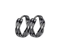 Tendencia Negro/Plata-Color Hebilla De Oreja Pendientes De Aro Para Mujeres Hombres Geométricos Twisted Dragon Totem Pendientes de Hombre Joyería Gótica Lovely And Atractivo