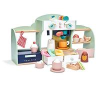 Tender Leaf Toys - Bird's Nest Café - 40 piezas de cafetería de juego único para niños, panadería y café con accesorios - Promueve el desarrollo de habilidades imaginativas y sociales - A partir de 3
