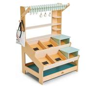 Tender Leaf Toys General Stores Market Stand - Juego de rol de compras para niños perfecto para juegos de grupo y decoración de guardería
