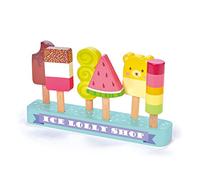 Tender Leaf Toys Juego de polos de hielo de madera - Juegos de comida imaginativos para jugar y jugar