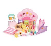 Tender Leaf Toys Sweetie Pic'n'Mix Shop - Juego de caramelos de madera para niños, diseño retro con dulces, cuchara, escala y bolsa, que promueve el juego imaginativo y las habilidades