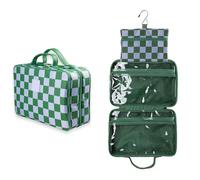 Tender Love + Carry Colección de Bolsas de Viaje definitiva: organizadores Elegantes y funcionales para Cada Viaje, Green Gambit, Hanging Washbag