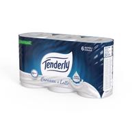 Tenderly Carezza di Latte - Papel higiénico suave, 6 rollos