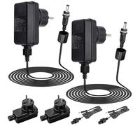Tendist 1 Pack Iluminación Jardín 24V DC Adaptador LED Impermeable Exterior con Cable 1,5 m, Adaptador IP44 24W para Tiras LED Tendist Exterior, Fuente Alimentación Segura Bajo Voltaje para 5,5x2,1 mm