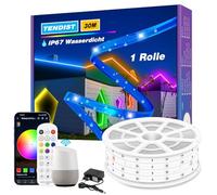 TENDIST 30M IP67 Tira LED Exterior Impermeable, RGB Tiras de LED para Exterior Compatibile con Alexa e Google Assistant, Sincronizzazione Musicale per Esterni, Giardino, Patio, Festival (30M*1)