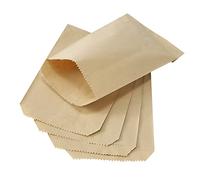 Tendwarm 100 bolsas de papel kraft marrón de 4 x 6 pulgadas, bolsas planas para fiestas, bodas, pequeñas bolsas de regalo