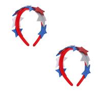 TENDYCOCO 2 Uds Suministros Para Fiestas Tocado Elegante Accesorios Para El Cabello Aros Para El Cabello Diademas Para El Día De La Independencia De Uu