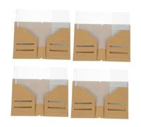 TENDYCOCO 4piezas Porta Pasaporte Kraft y Organizador De PVC para Viaje Bolsa Multiusos para Tarjetas y Dinero