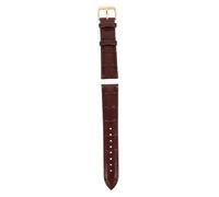 TENDYCOCO correa de cocodrilo Correa de reloj de moda cinturón de reloj agradable a la piel correa de reloj universal cinturón de reloj de piel de vaca reloj accesorio acero inoxidable Brown