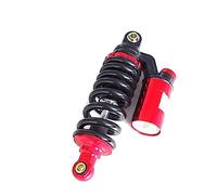 Tenedor Amortiguador Trasero De Mini Motocicleta 255 Mm para Bicicletas Mono Eje Jarframe(Black Red)