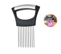 Tenedor Cebolla de Acero Inoxidable, Rebanador de Cebolla, Cortar Ayudante Herramienta,Adecuado para Cortar Carne, Verduras, Frutas, etc., Utensilios de Cocina de Acero Inoxidable
