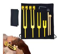 Tenedor de afinación de 128 Hz para curación, instrumentos de curación de sonido, tenedores multiusos para meditación y yoga, principiantes y experimentados