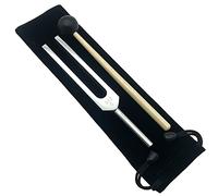 Tenedor de afinación de grado médico de 512 Hz con martillo de silicona y bolsa de almacenamiento, instrumento profesional de aleación de aluminio para reparación de ADN, tenedor de curación de