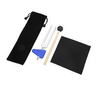 Tenedor de afinación para yoga de 528 Hz, kit de horquilla de afinación portátil ligero para aliviar el estrés por vibración con bolsa de almacenamiento para meditación de yoga(528Hz)