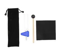 Tenedor de afinación para yoga de 528 Hz, kit de horquilla de afinación portátil ligero para aliviar el estrés por vibración con bolsa de almacenamiento para meditación de yoga(528C)