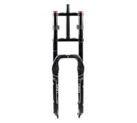 Tenedor de bicicleta Horquilla de suspensión Tenedor para motos de nieve ATV Fat Fork Presión de los neumáticos Amortiguador Doble horquilla de hombro 26 4.0 Ancho de la horquilla 135 mm 26 pulgadas