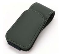 Tenedor De Las Gafas Sol del Coche para Audi A4 B8 A4 B9 2008-2027, Tenedor MagnéTico Cuero De Las Gafas De La Visera del Sol del Interiores Accesorios,E/Green