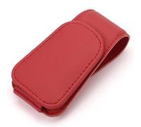 Tenedor De Las Gafas Sol del Coche para BMW E90 E91 E92 E93, Tenedor MagnéTico Cuero De Las Gafas De La Visera del Sol del Interiores Accesorios,C/Red