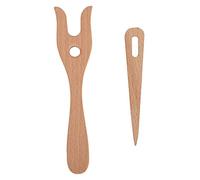 Tenedor de Madera para Tejer, Tenedor de Tejer para Niños para Manualidades con Cordón Agujas de Tejedor de Madera Tenedor de Tejer Trenzado Hecho a Mano para Pulsera de Bricolaje Collar Herramientas