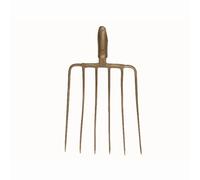 Tenedor De Maíz 6 Púas Con Doble Resorte 36x35cm Dorado