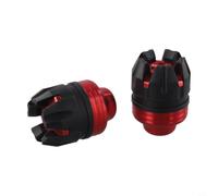 Tenedor de motocicleta CNC aluminio protector delantero anticaída para la horquilla azul dorado (rojo)