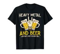 Tenedor de patatas fritas de metal pesado para cerveza, regalo de festival Camiseta