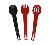 Tenedor desmontable de triple función para cocina, comedor, ensalada, sopa, servir, utensilios de ABS, colador de sopa portátil