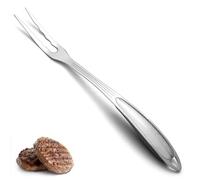 Tenedor para carne ReaNea, tenedor de cocina para tallar acero inoxidable de alta resistencia, tenedor para servir parrilla con mango resistente al calor, fácil de limpiar