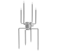 Tenedor profesional para asar Octopuses con mango ergonómico, adecuado para un agarre seguro y un giro sin esfuerzo de carne, pincho de acero inoxidable