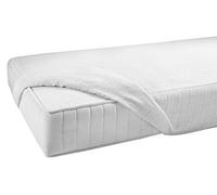 Tenedor sábana Bajera Ajustable, algodón, Blanco, 90 x 200 x 0.4 cm