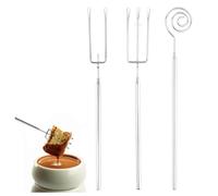 Tenedores de Acero Inoxidable,3 PCS Tenedores de Chocolate para Fondue Chocolate Queso Postres Juego de Cubiertos de Cocina Multiusos Tenedore de Bombones para Chocolates Artesanales