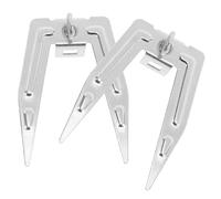Tenedores De Asador De Pollo De Acero Inoxidable Para Freidora De Aire Y Horno Eléctrico, 2 Piezas, Distribución Uniforme Del Calor, Ideal Para Grandes Piezas De Carne
