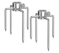 Tenedores de asador para varillas de saliva hexagonales de 1/2 y 3/8 cuadradas, clips de carne de acero inoxidable para parrilla de barbacoa