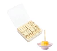 Tenedores Desechables de Bambú - 100 Piezas - Ecológicos, Biodegradables, Ideales para Aperitivos, Cócteles y Buffet