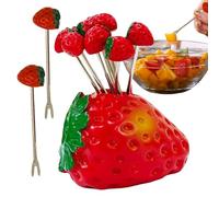 Tenedores Pequeños para Aperitivos - Pinchos Fruteros Corazón | Pinchos Reutilizables de Acero Inoxidable para Mesa, Escritorio y Tabla de Embutidos
