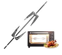 Tenedores Tenedor para asador de pollo Tenedor para parrilla con tornillos Ejes cuadrados Tenedores BBQ Pollo para parrillas aire libre Parrilla con tornillos Ejes cuadrados horizontales para en