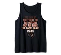 Tenemos el mismo corazón dentro del mes de la historia negra Orgullo africano Camiseta sin Mangas