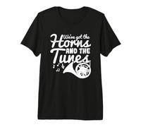 Tenemos los Cuernos y Las melodías - Funny French Horn Camiseta Premium