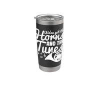 Tenemos los cuernos y las melodías - Funny French Horn Vaso térmico de acero inoxidable de doble pared