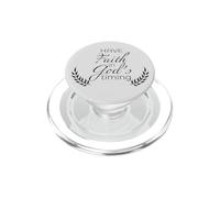 Tener fe en el Tiempo de Dios Cristiano PopSockets PopGrip para MagSafe