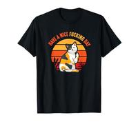 Tener Un Buen Día De Mierda Gato Gato Adulto Humor Obsceno Camiseta