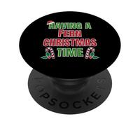 Tener un Helecho Navidad Tiempo Familiar Reunión Nombre PopSockets PopGrip Adhesivo